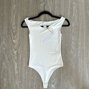 House of Harlow 1960 Cream Contour Bodysuit NWT